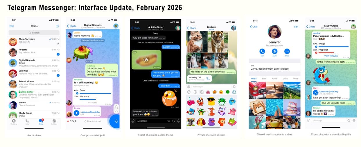 Telegram Messenger Interface Refresh